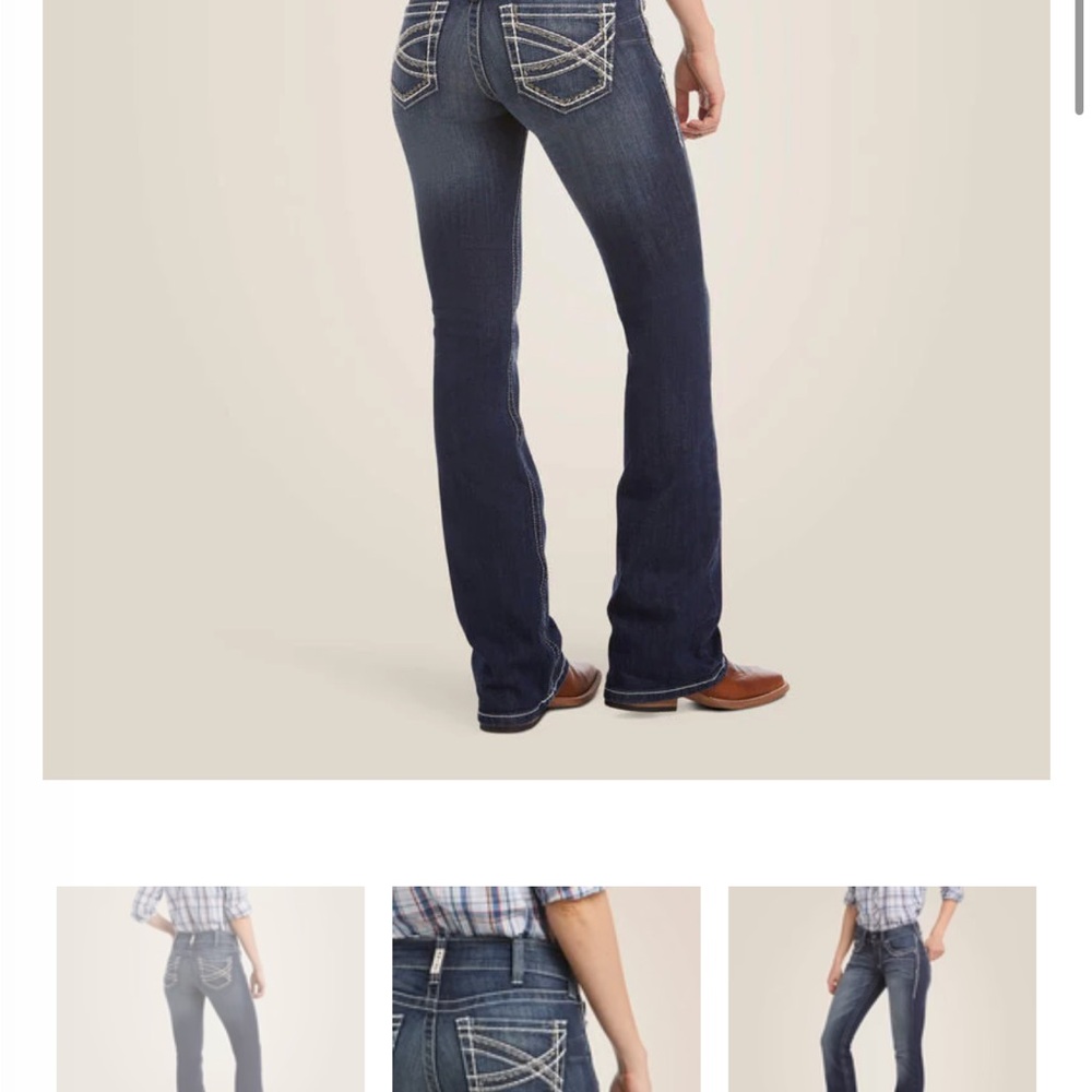 Ariat Women's Straight Leg Jeans - Dark Blue